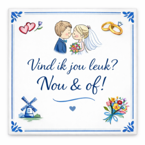 Huwelijks tegeltje – Vind ik jou leuk