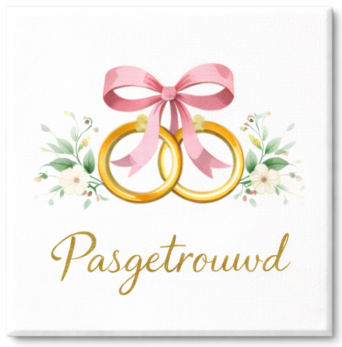 Huwelijks tegeltje – pasgetrouwd